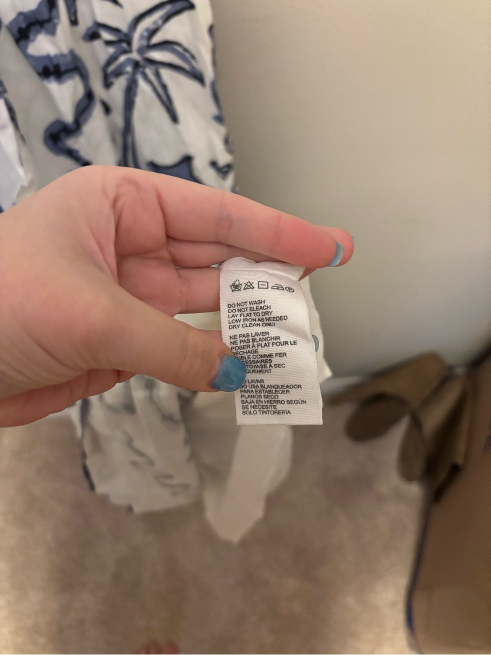 Cleobella Shelly Ankle Dress in the blue-and-white Verona print Small NWOT - Picture 12 of 12